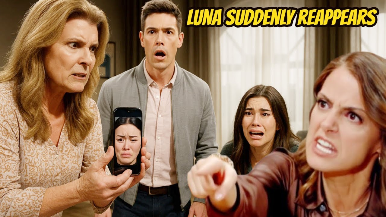 Luna suddenly reappears, exposing the fake funeral The Bold and the Beautiful Spoilers