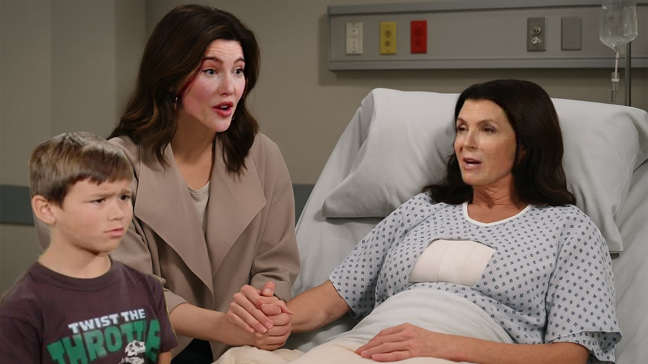 SON, SHE'S YOUR GRANDMA Steffy brings Hayes to visit Sheila after the shooting Bold and Beautiful