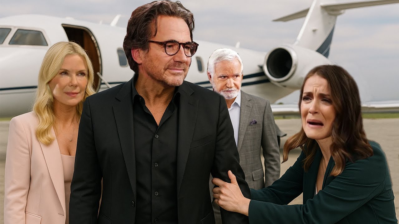 Ridge cancels wedding to go to Italy with Brooke, Taylor cries and begs him | Bold and Beautiful