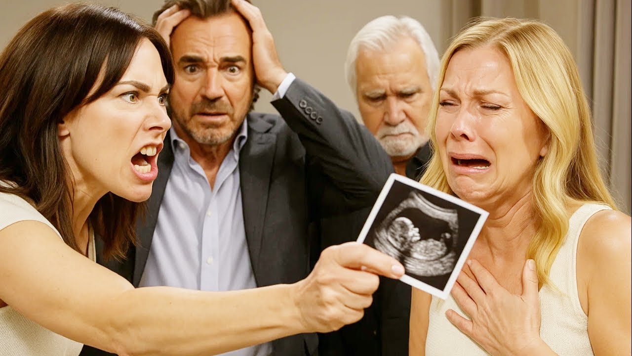 Taylor exposes Eric and Brooke's plot to force Ridge to father the baby The Bold and the Beautiful